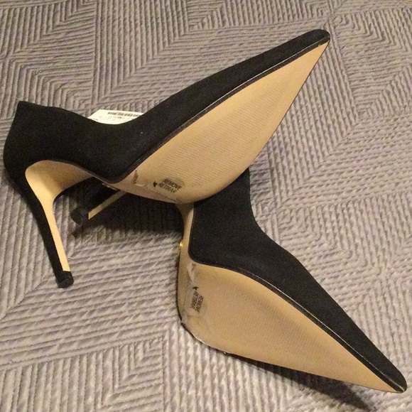 Zara size 8 black leather 4” heels - Picture 8 of 9